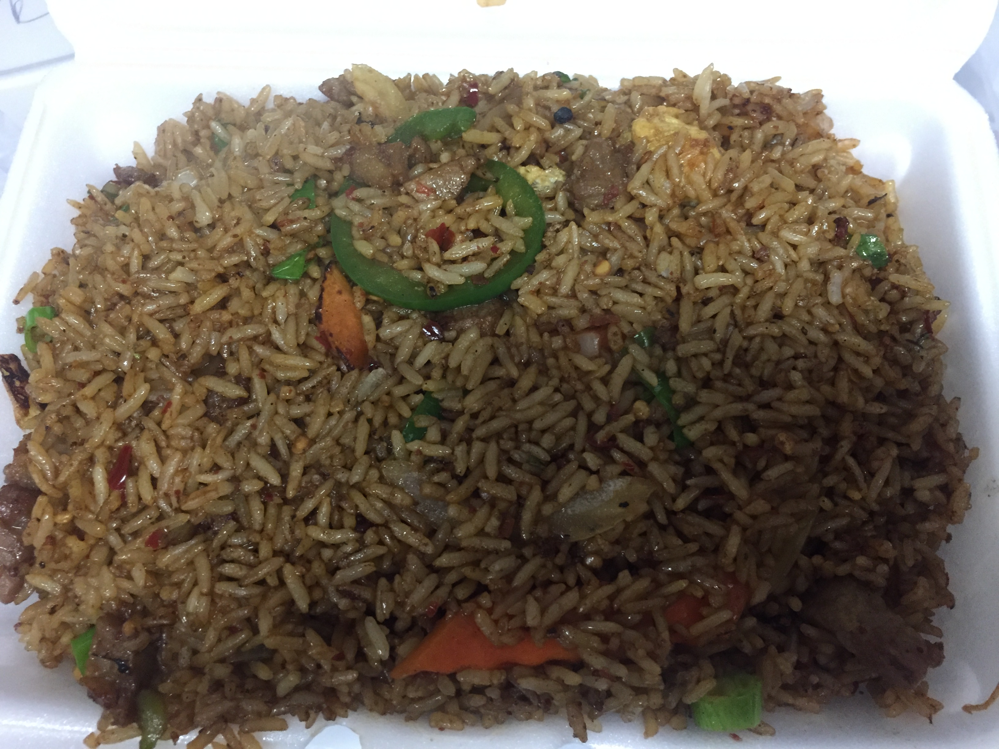 Order 132. Large Thai Spicy Fried Rice food online from See Thru Chinese Kitchen store, Hillside on bringmethat.com