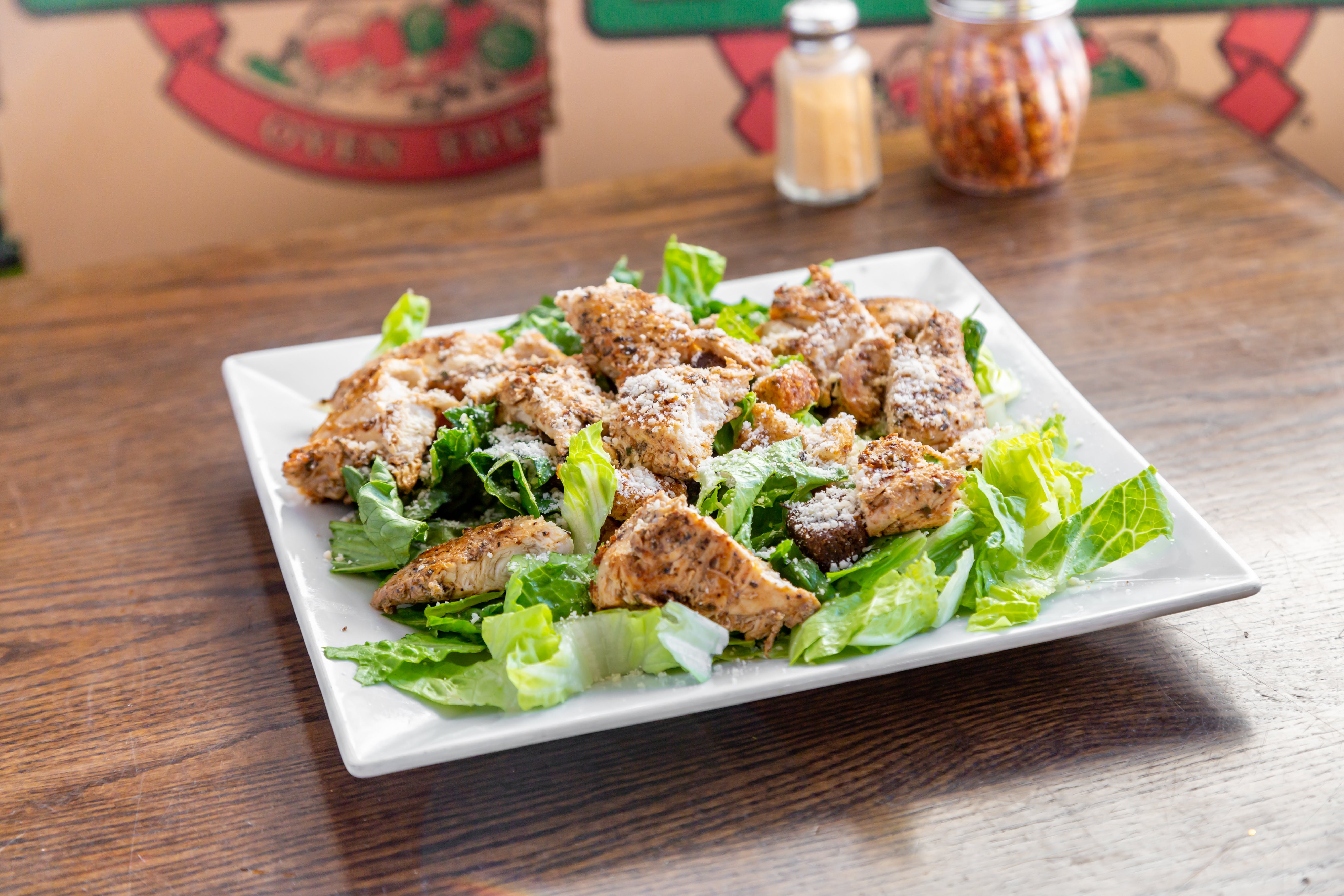 Order Chicken Caesar Salad - Small food online from South Whitney Pizza store, Hartford on bringmethat.com