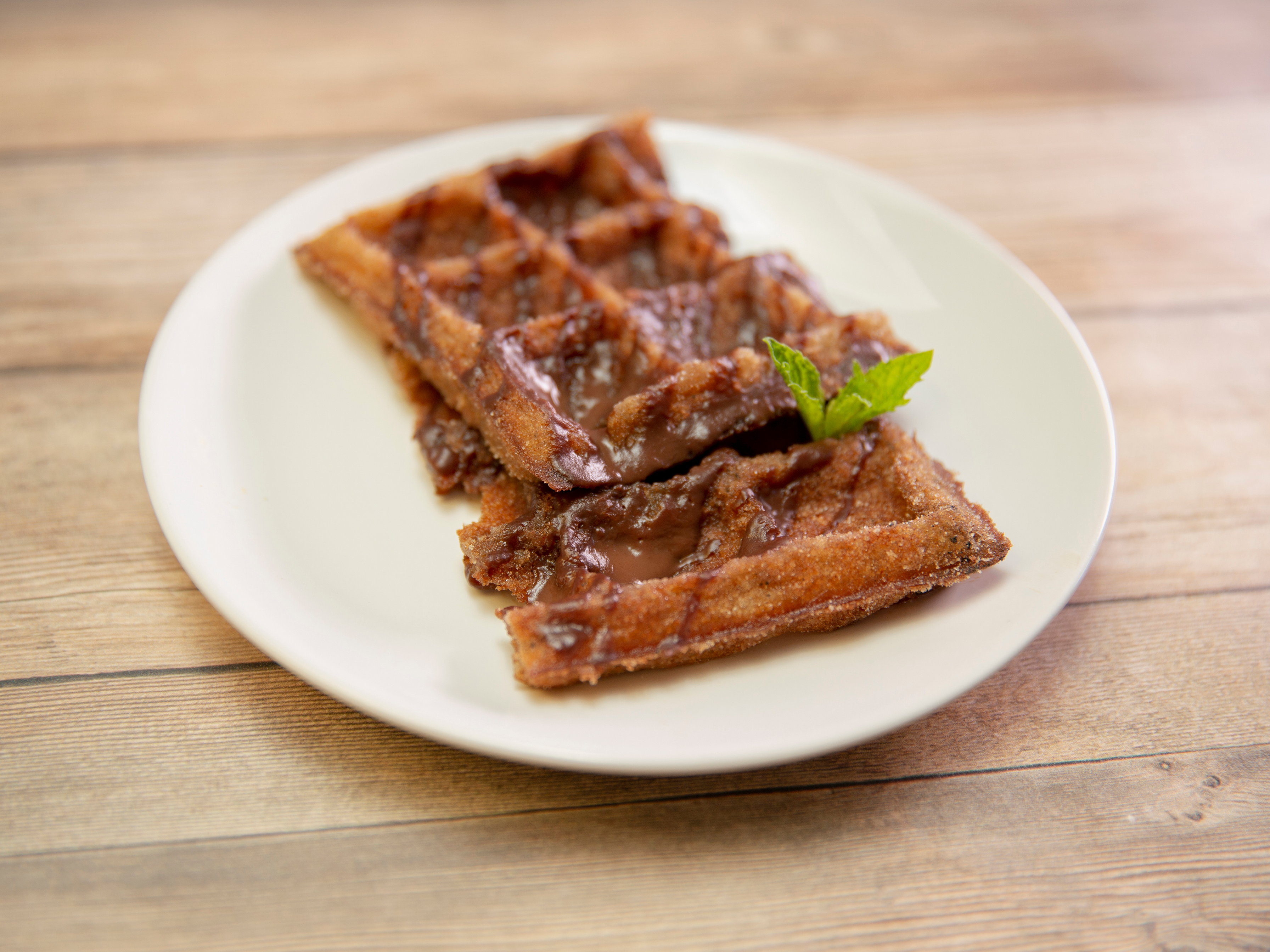 Order Churro Waffle food online from Happy Days Cafe store, Sherman Oaks on bringmethat.com
