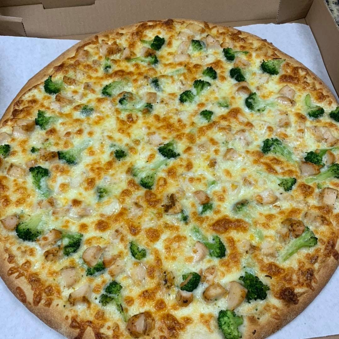 Order Alfredo White Pizza - Small 12'' (8 Slices) food online from Star Pizza store, West Springfield on bringmethat.com
