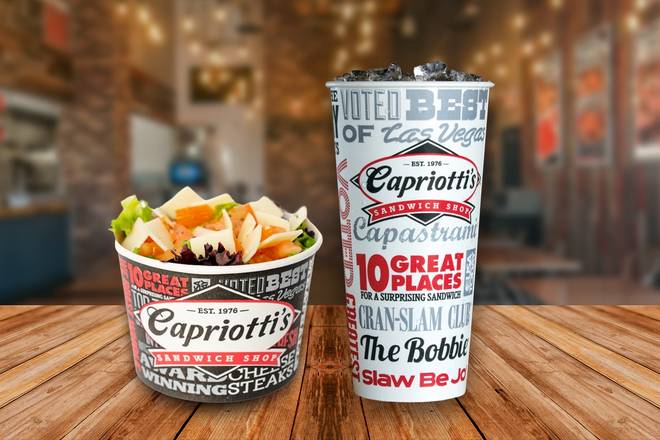 Order Combo Side Salad & Large Fountain Drink food online from Capriotti's store, Las Vegas on bringmethat.com