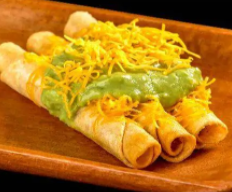 Order 3 Rolled Tacos Cheese and Guacamole food online from Filiberto Mexican Food store, Glendale on bringmethat.com