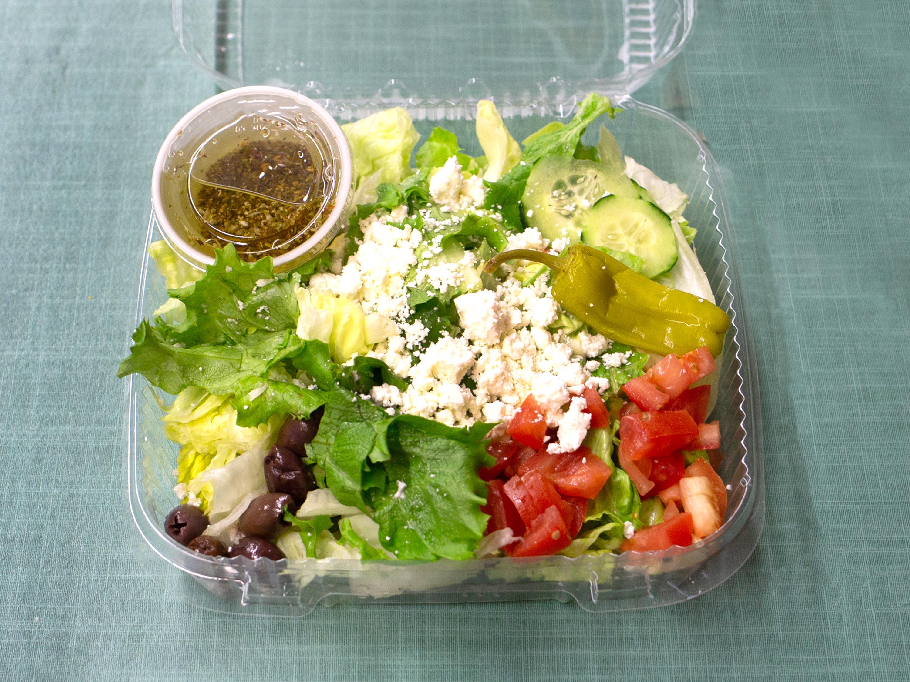 Order Greek Salad food online from Bogies Brookhaven store, Memphis on bringmethat.com