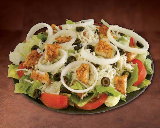 Order Large Spicy Chicken Salad food online from Hungry Howie's Pizza store, Tampa on bringmethat.com
