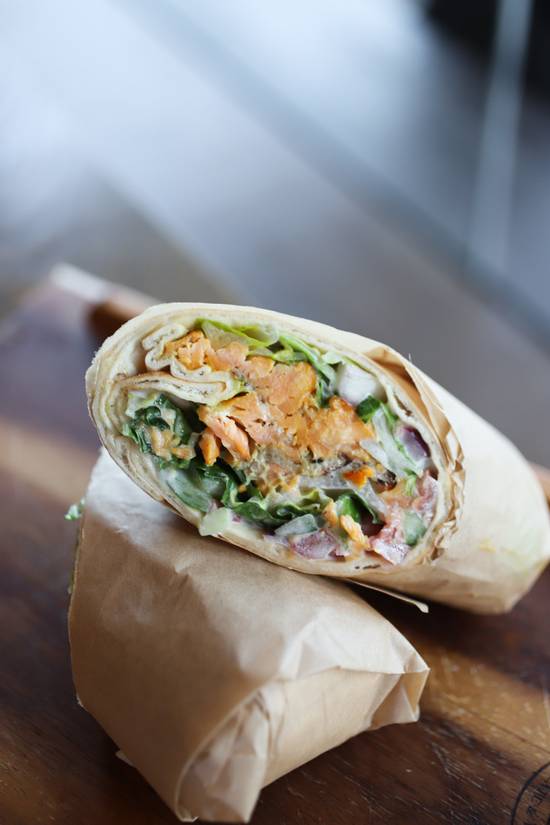 Order Salmon Wrap food online from Sidewalk Grill store, Los Angeles on bringmethat.com