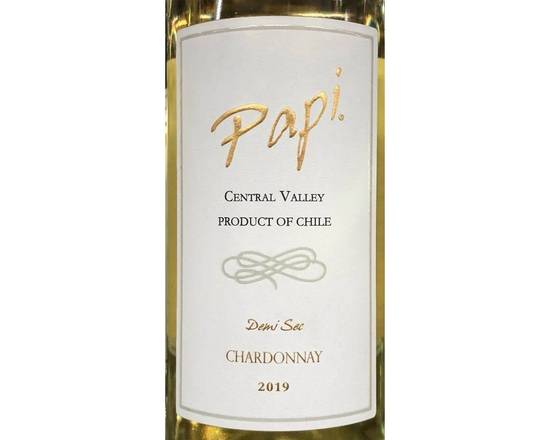 Order Papi, Chardonnay Demi-Sec Valle Central · 1.5 L food online from House Of Wine store, New Rochelle on bringmethat.com