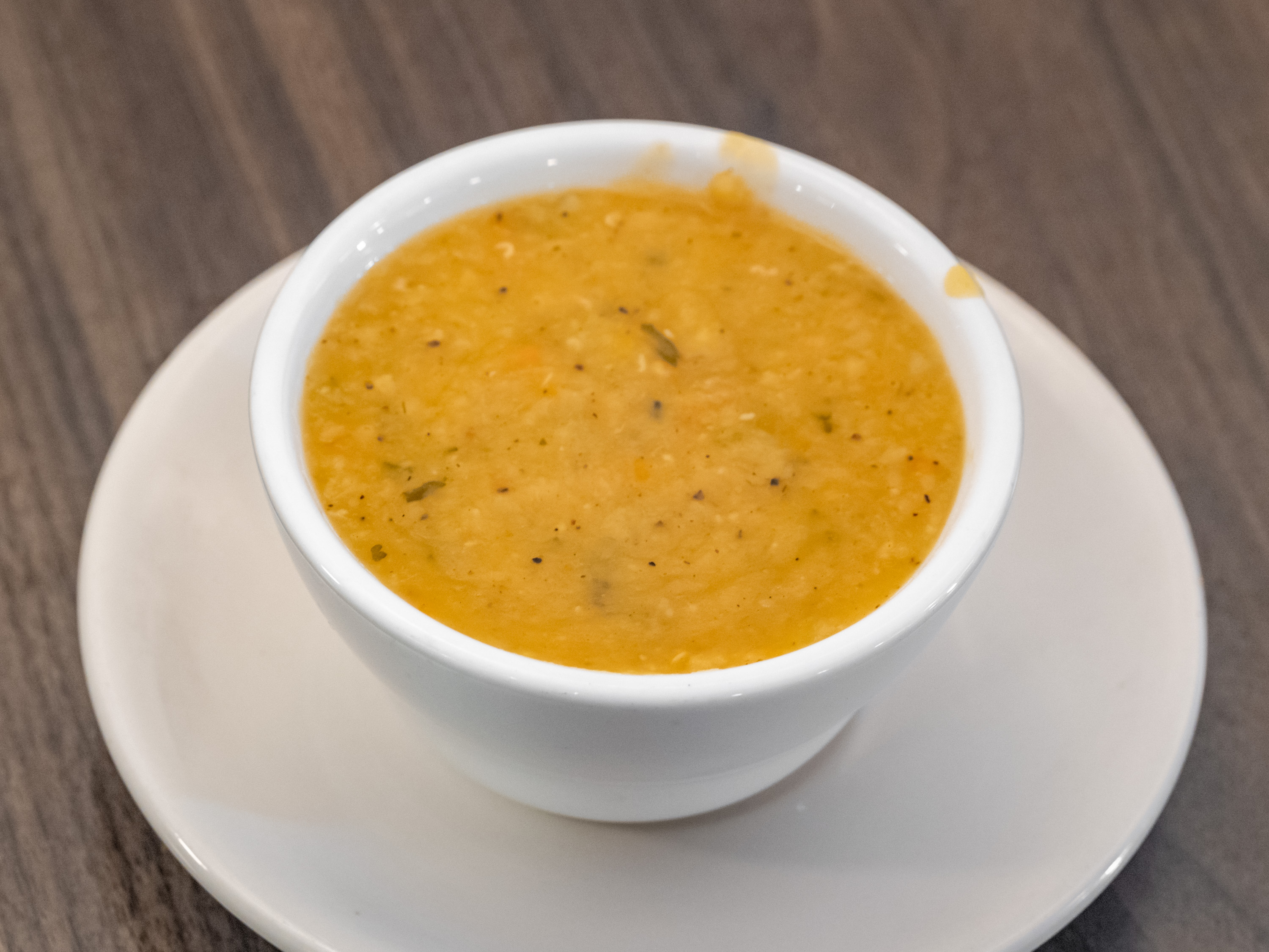 Order Crushed Lentil Soup food online from Alloush Grill store, Livonia on bringmethat.com