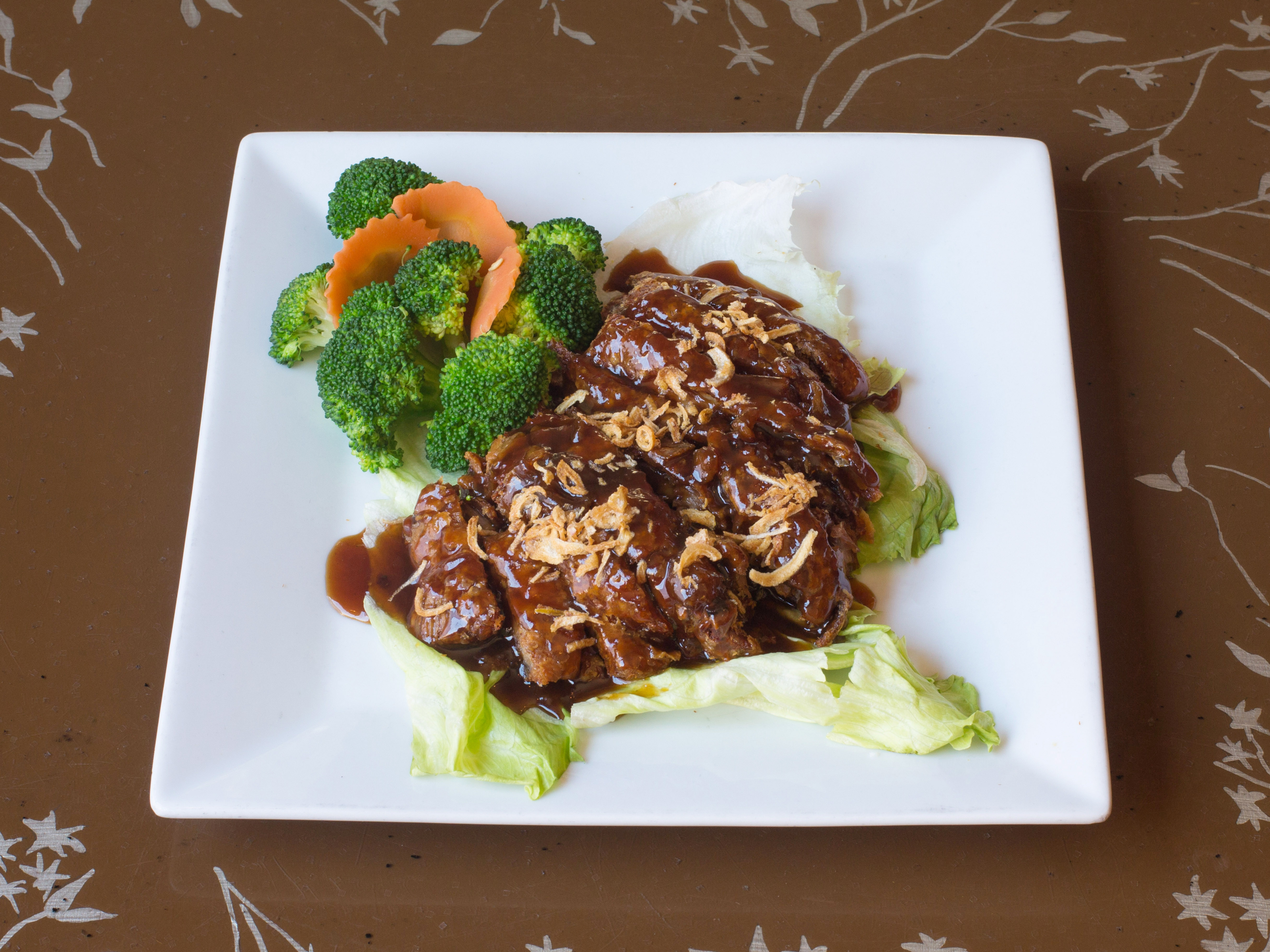 Order A. 1/2 Crispy Boneless Duck food online from Red Basil Thai Cuisine store, Rutherford on bringmethat.com