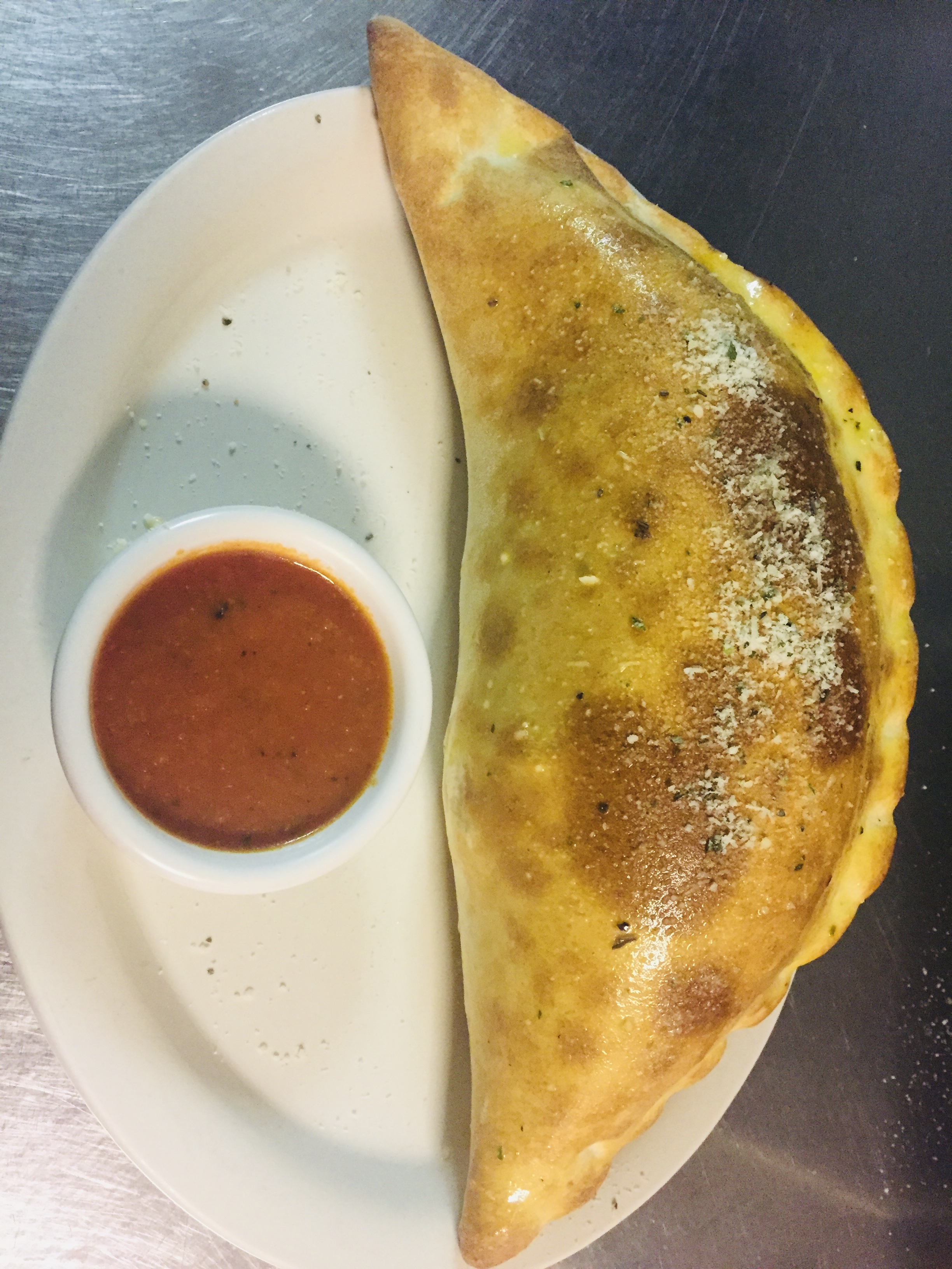 Order Sausage Calzone food online from Verona Italian Cafe store, Dallas on bringmethat.com
