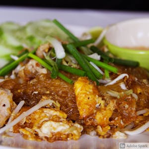 Order 5. Glass Noodle Pad Thai  food online from Bangkok Thai Cuisine store, Dover on bringmethat.com
