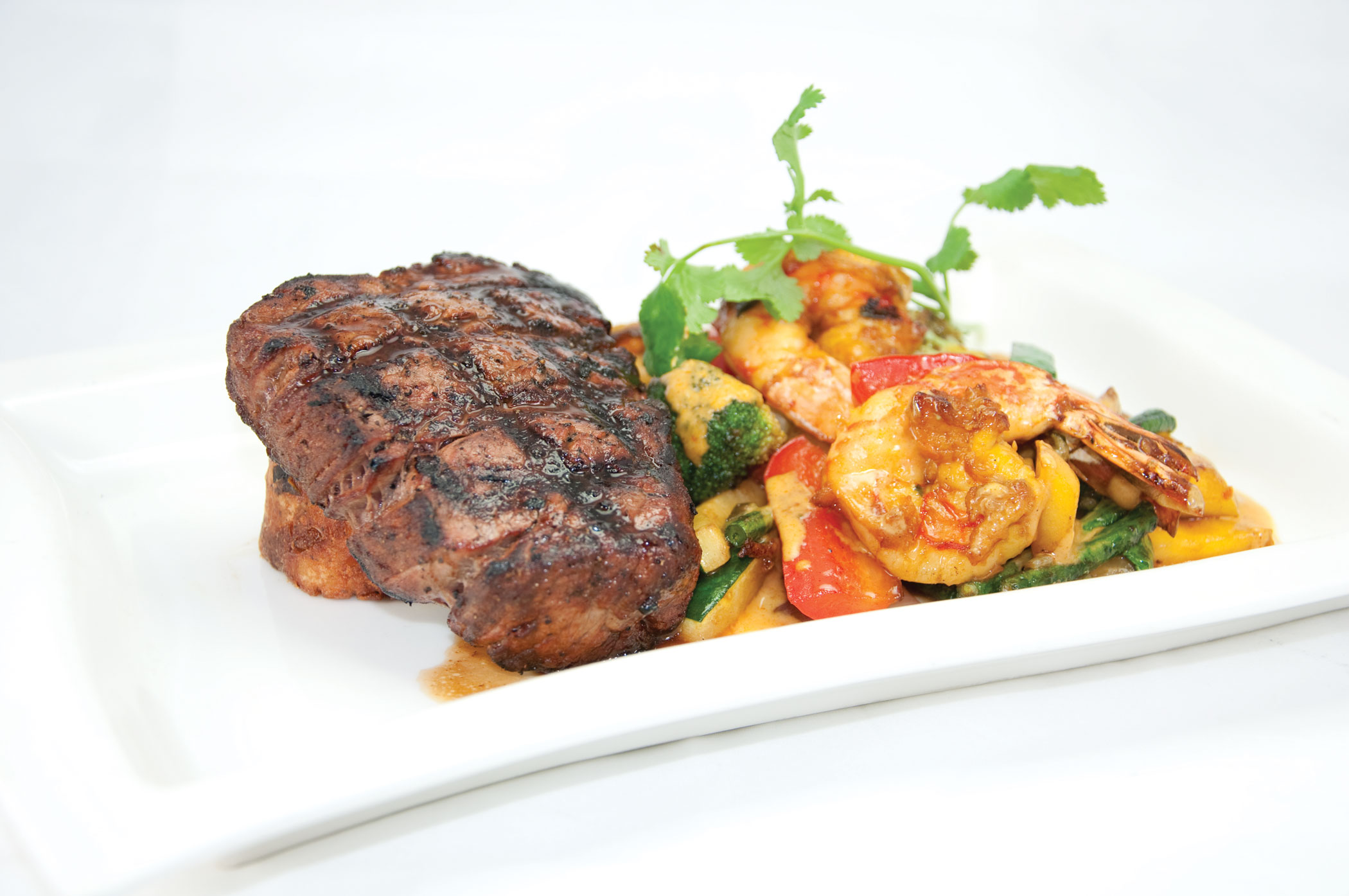 Order Grilled Filet Mignon and Shrimp food online from Wild Ginger store, Bronxville on bringmethat.com