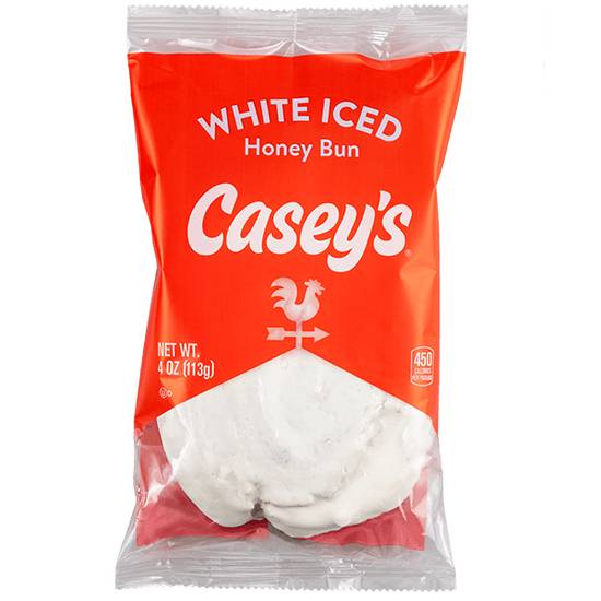 Order Casey's White Iced Honey Bun 4oz food online from Casey's General Store store, Cedar Falls on bringmethat.com