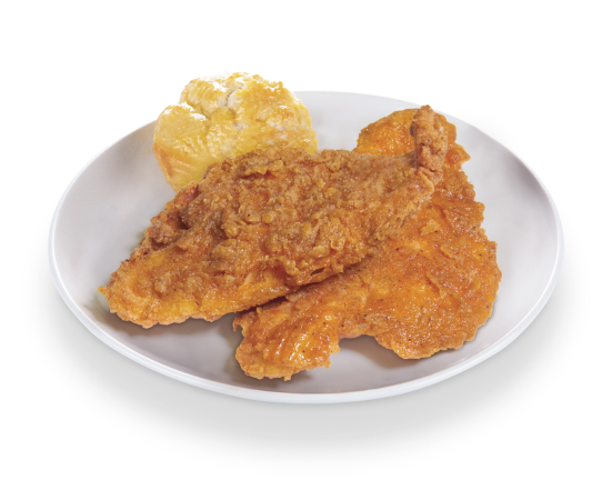 Order Fish with Biscuit-2 Pieces food online from Krispy Krunchy Chicken store, Oakland on bringmethat.com