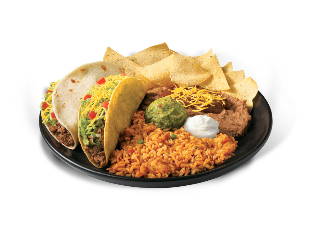 Order Beef Taco Platter food online from Taco Bueno store, Burleson on bringmethat.com