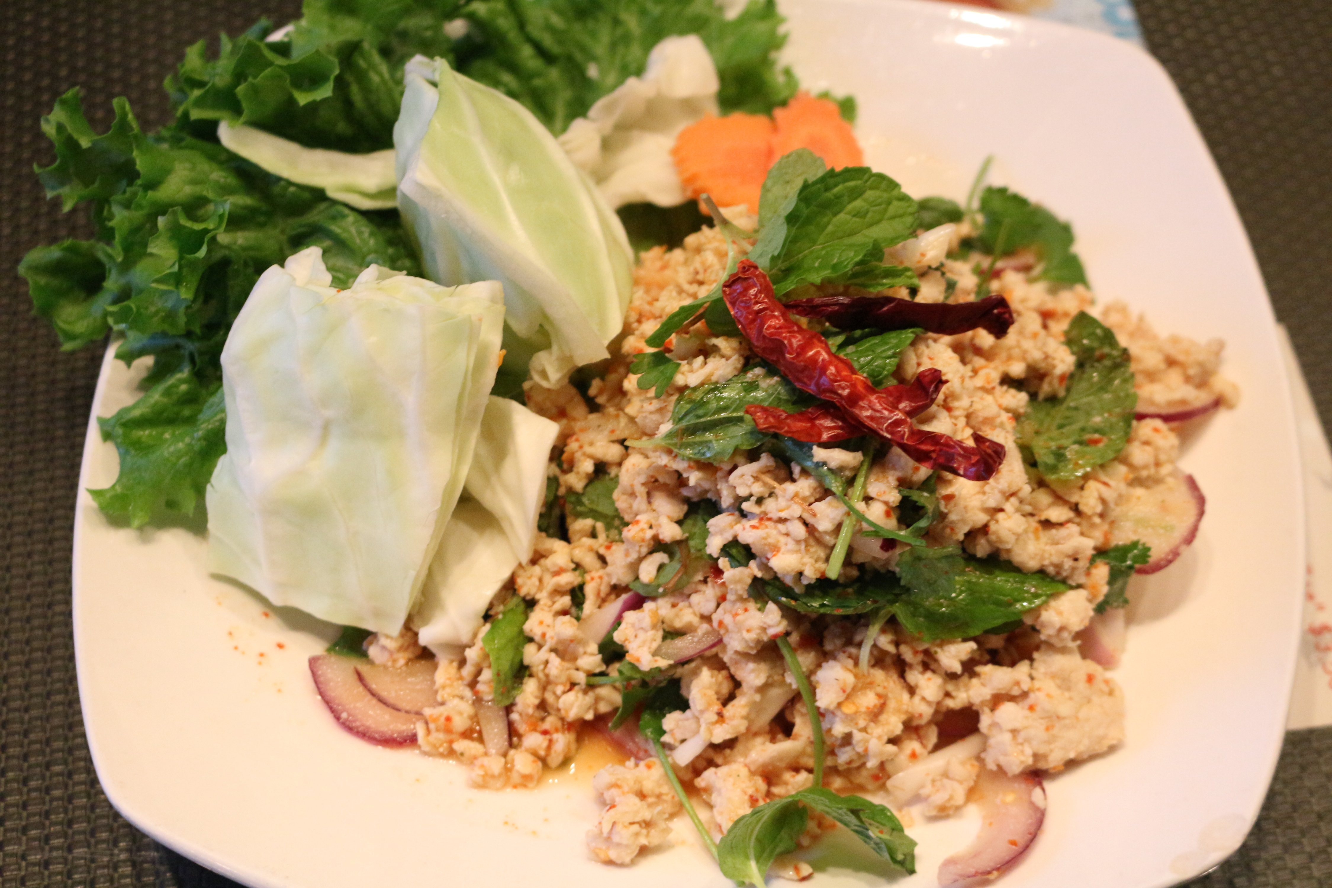 Order 17. Larb Salad food online from Baan Thai store, Panorama City on bringmethat.com