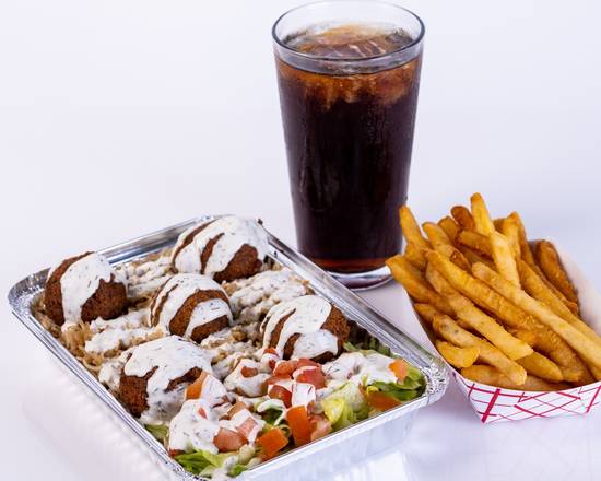 Order Falafel Platter Combo food online from New York Chicken & Gyro store, Los Angeles on bringmethat.com