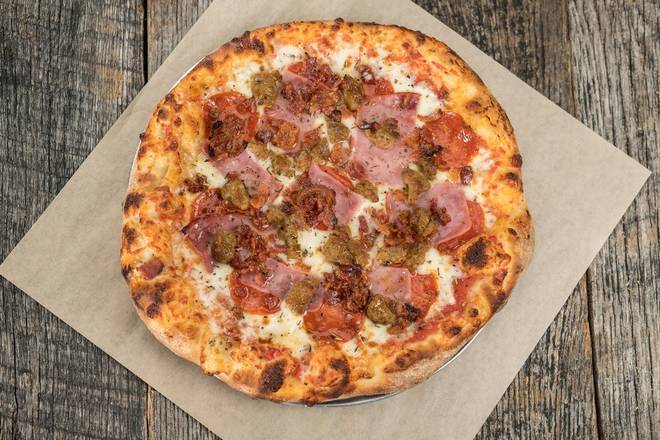 Order 10" Meaty Beast Pizza  food online from Native Grill & Wings store, Phoenix on bringmethat.com