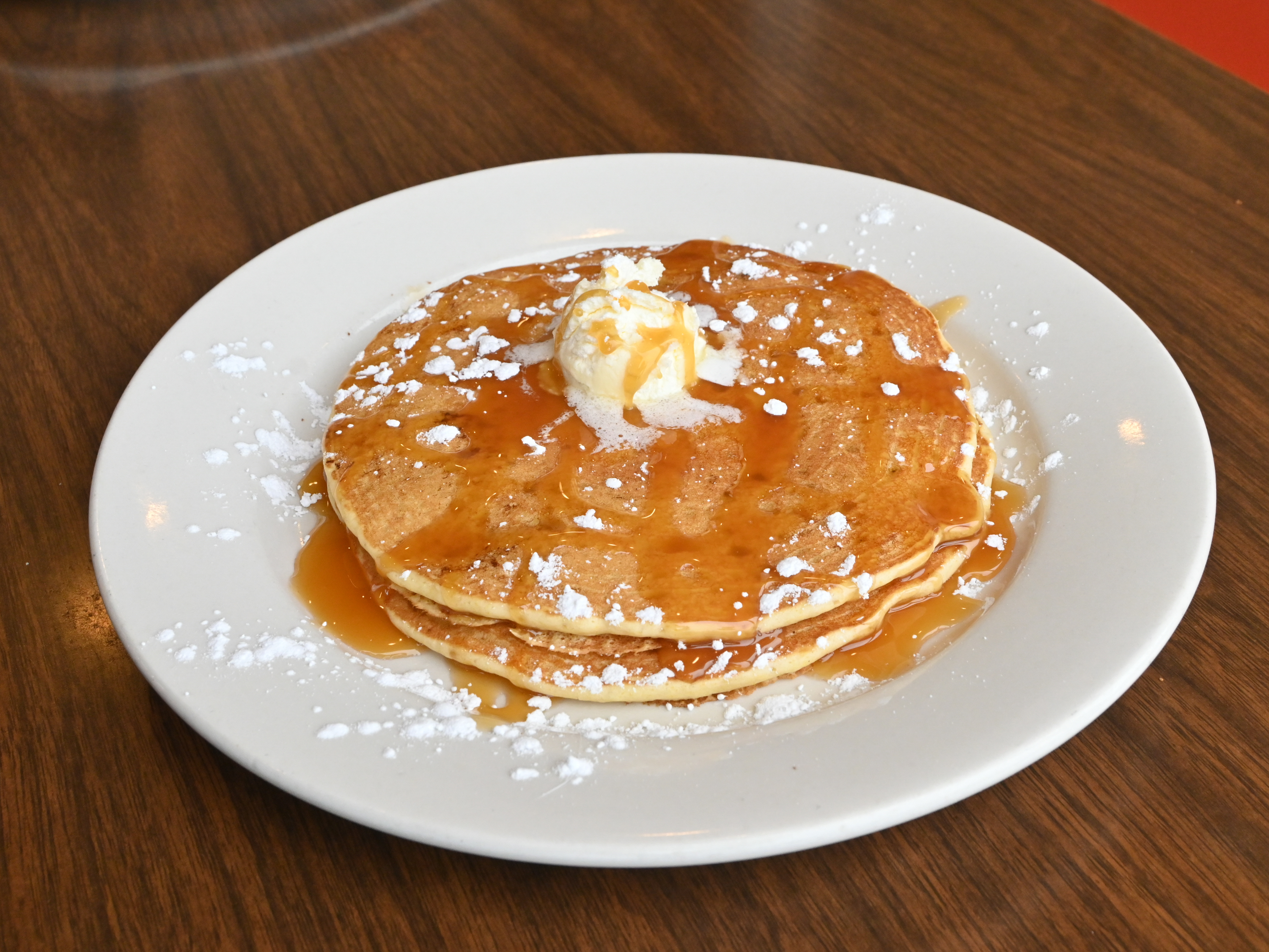 Order Stack of 3 Pancakes food online from The Peabody Diner store, Peabody on bringmethat.com