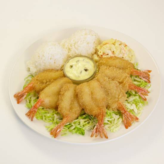 Order Regular Breaded Shrimp Plate food online from L&L Hawaiian Barbecue store, San Diego on bringmethat.com