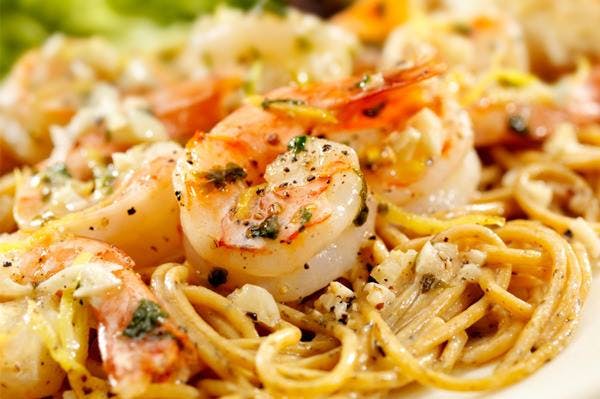 Order Shrimp Scampi - Entree food online from Rudy Pizza & Italian Bistro store, Newark on bringmethat.com