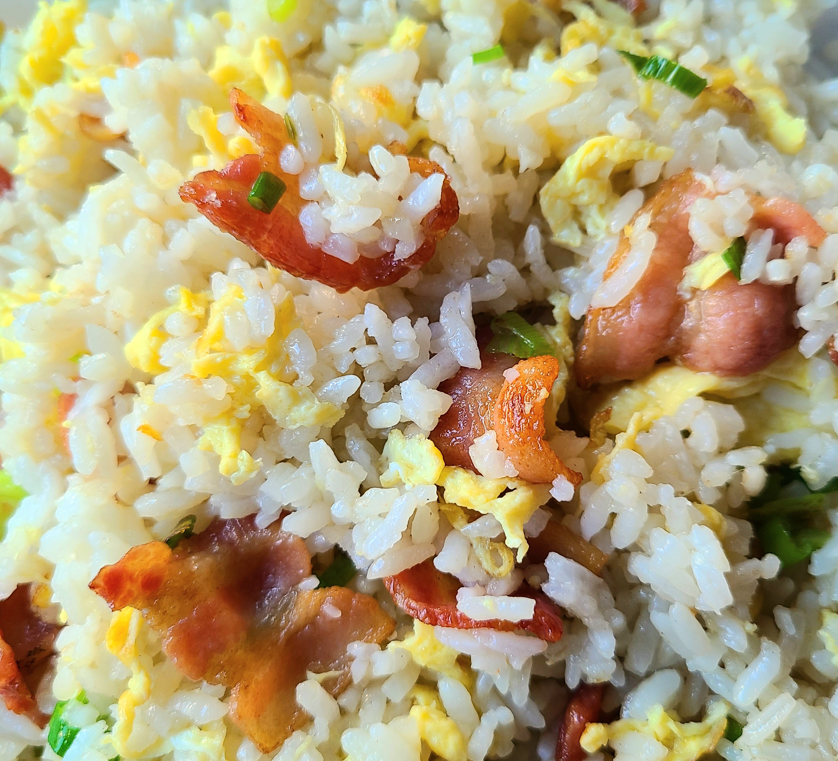 Order Garlic Bacon Fried Rice food online from Dragon Street Chinese store, North Hollywood on bringmethat.com