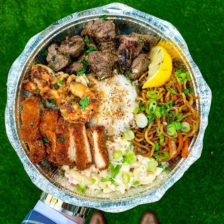 Order Triple Protein Plate food online from Volcano Grille store, Las Vegas on bringmethat.com
