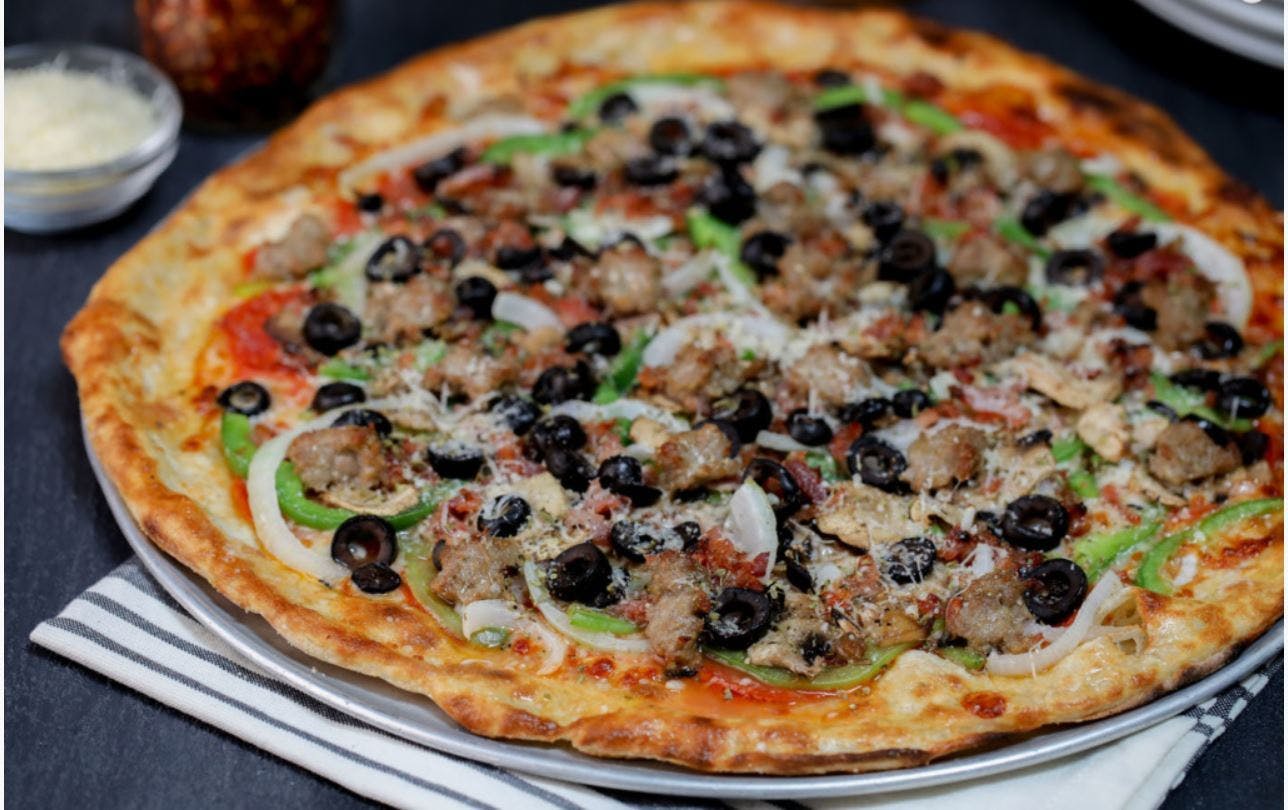 Order CLASSIC SUPREME 14" - CLASSIC SUPREME 14" food online from Patxi Pizza store, Campbell on bringmethat.com