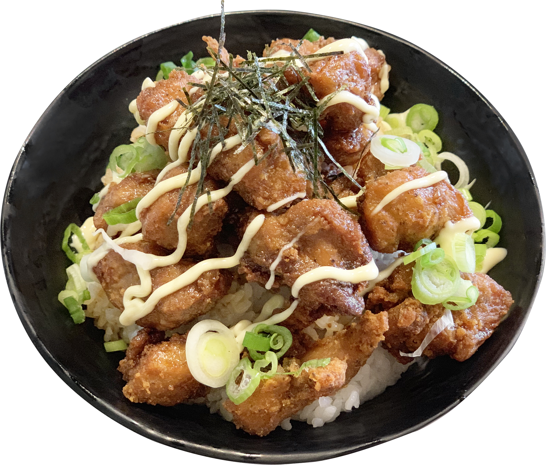 Order R12. Chicken Karaage Don food online from Yokohama Ramen Izakaya store, Wichita on bringmethat.com