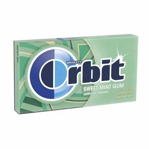Order Orbit sweet mint sugar free chewing gum, 14ct food online from Exxon Food Mart store, Port Huron on bringmethat.com