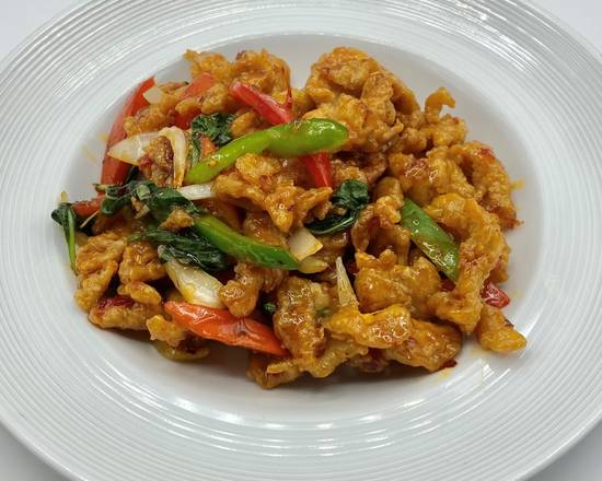 Order Crispy Chicken Basil food online from Thai Curry store, Arlington on bringmethat.com