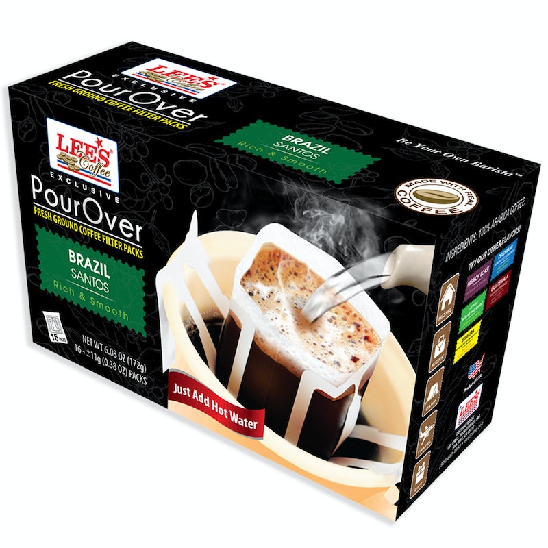 Order Cafe Pour Over Brazil Santos 18Pks food online from Lee Sandwiches store, Peoria on bringmethat.com