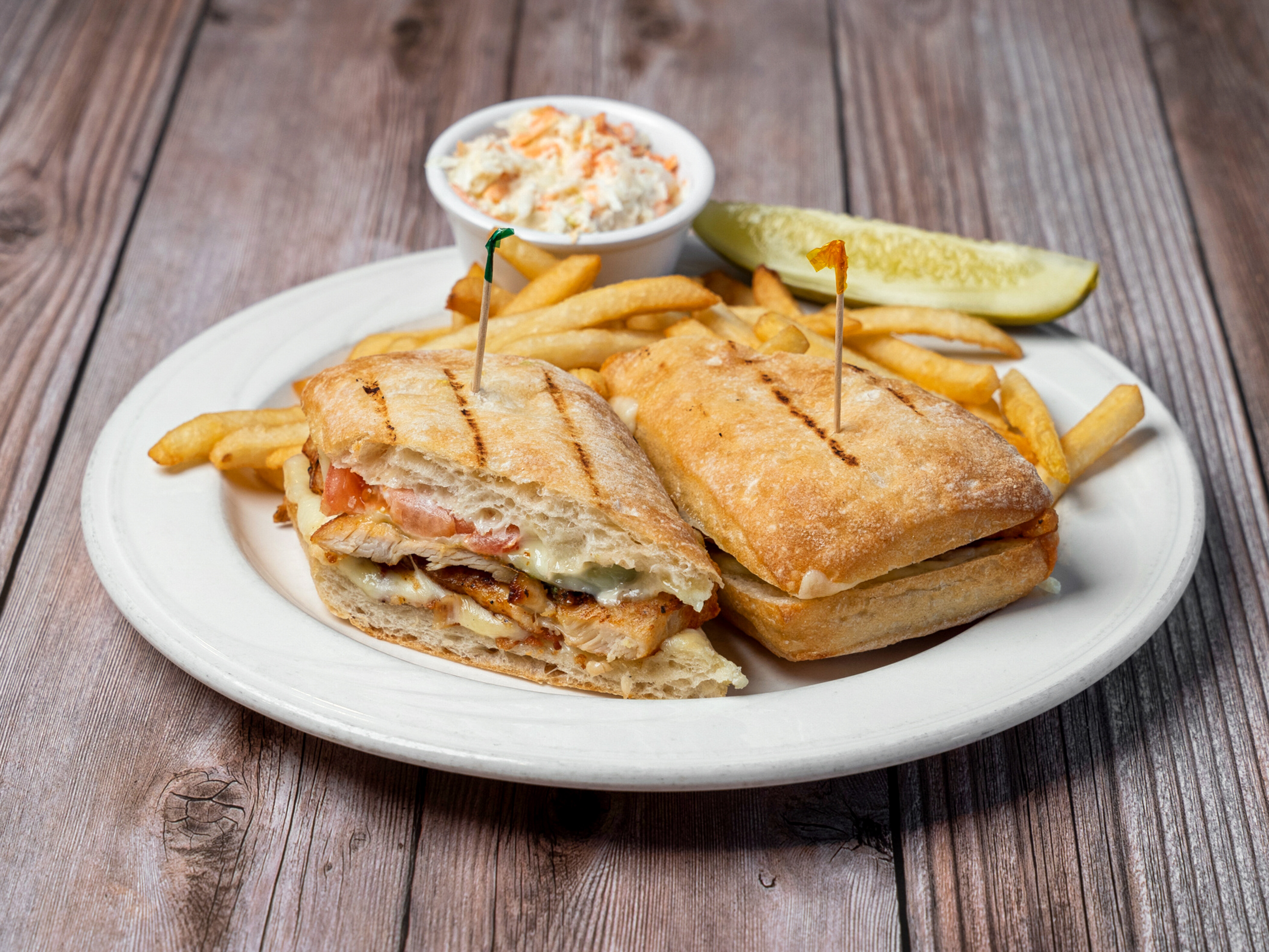 Order Grilled Chicken Ciabatta Sandwich food online from Rudy Bar And Grill store, Bethlehem on bringmethat.com