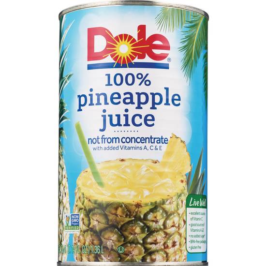 Order Dole Pineapple Juice 100% Not From Concentrate (Can) food online from Cvs store, AURORA on bringmethat.com