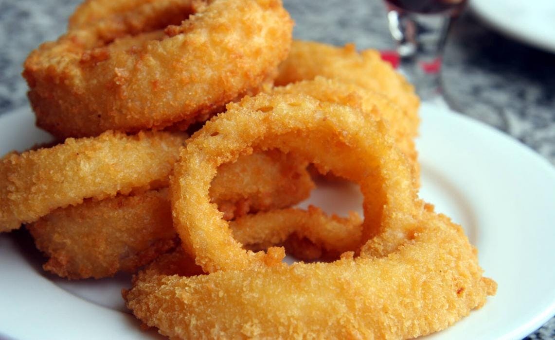 Order Onion Rings - 10 Pieces food online from La Felice Pizza store, Pittsburgh on bringmethat.com