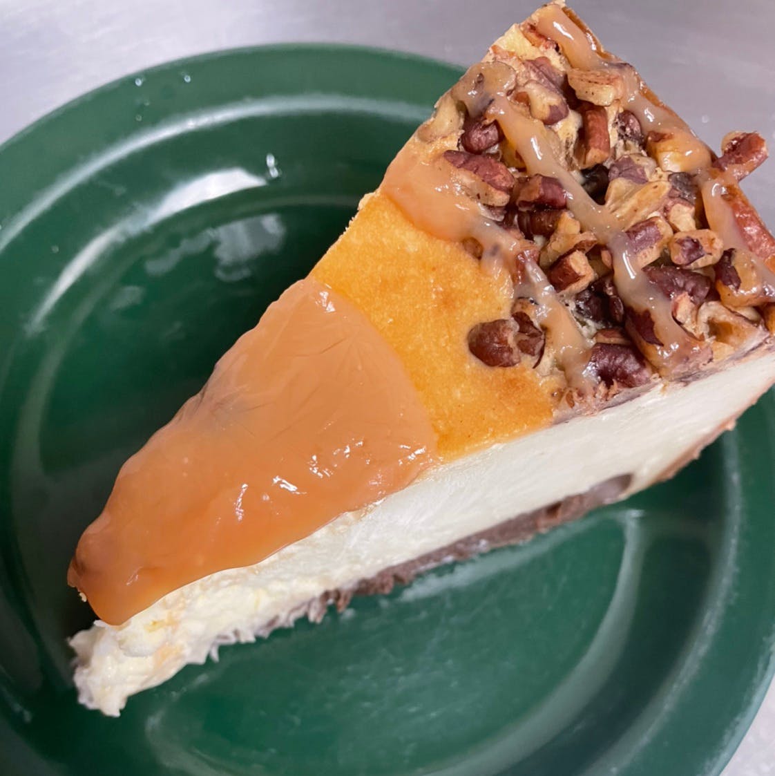 Order Caramelized Cheesecake - 1 Piece food online from Casa Nostra Italian Cuisine store, Greeneville on bringmethat.com