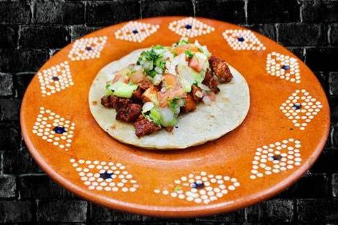 Order Pastor Taco food online from RIVAS MEXICAN GRILL store, Fort Mohave on bringmethat.com