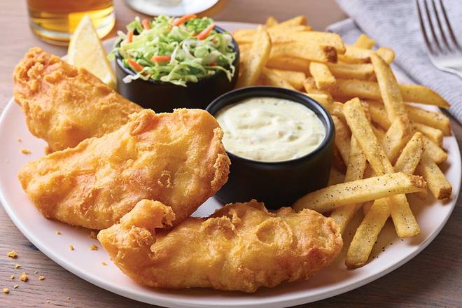 Order Hand-Battered Fish & Chips food online from Applebee'S store, Scottsbluff on bringmethat.com