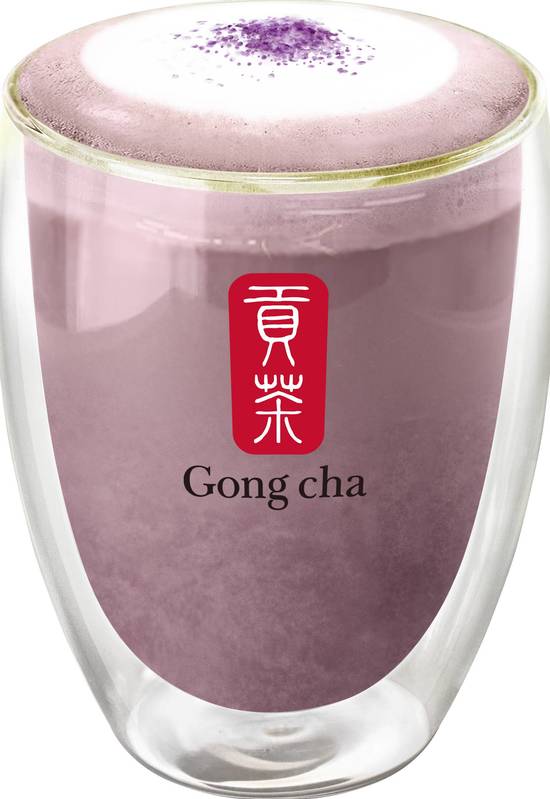 Order Purple Sweet Potato Black Tea Latte (紫薯鮮奶茶) food online from Gong Cha & Fuji Teriyaki store, Silver Spring on bringmethat.com