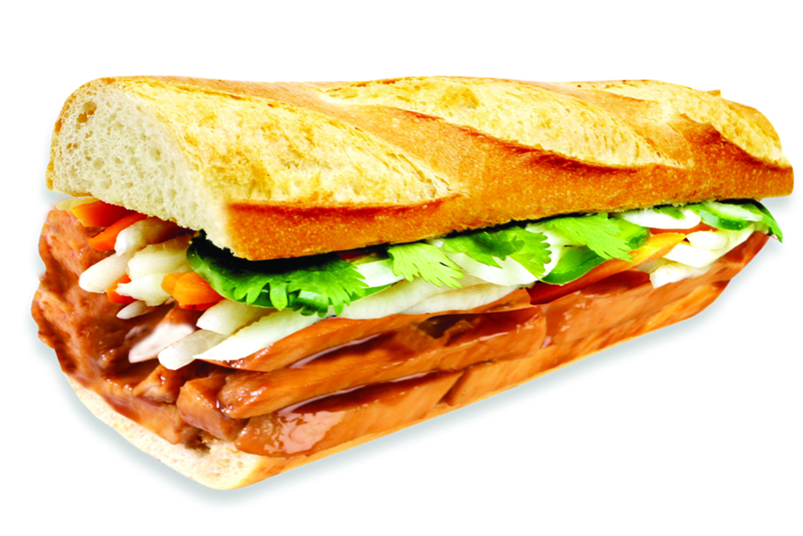 Order #50. Teriyaki Chicken Baguette Sandwich food online from Lees Sandwiches store, Van Nuys on bringmethat.com