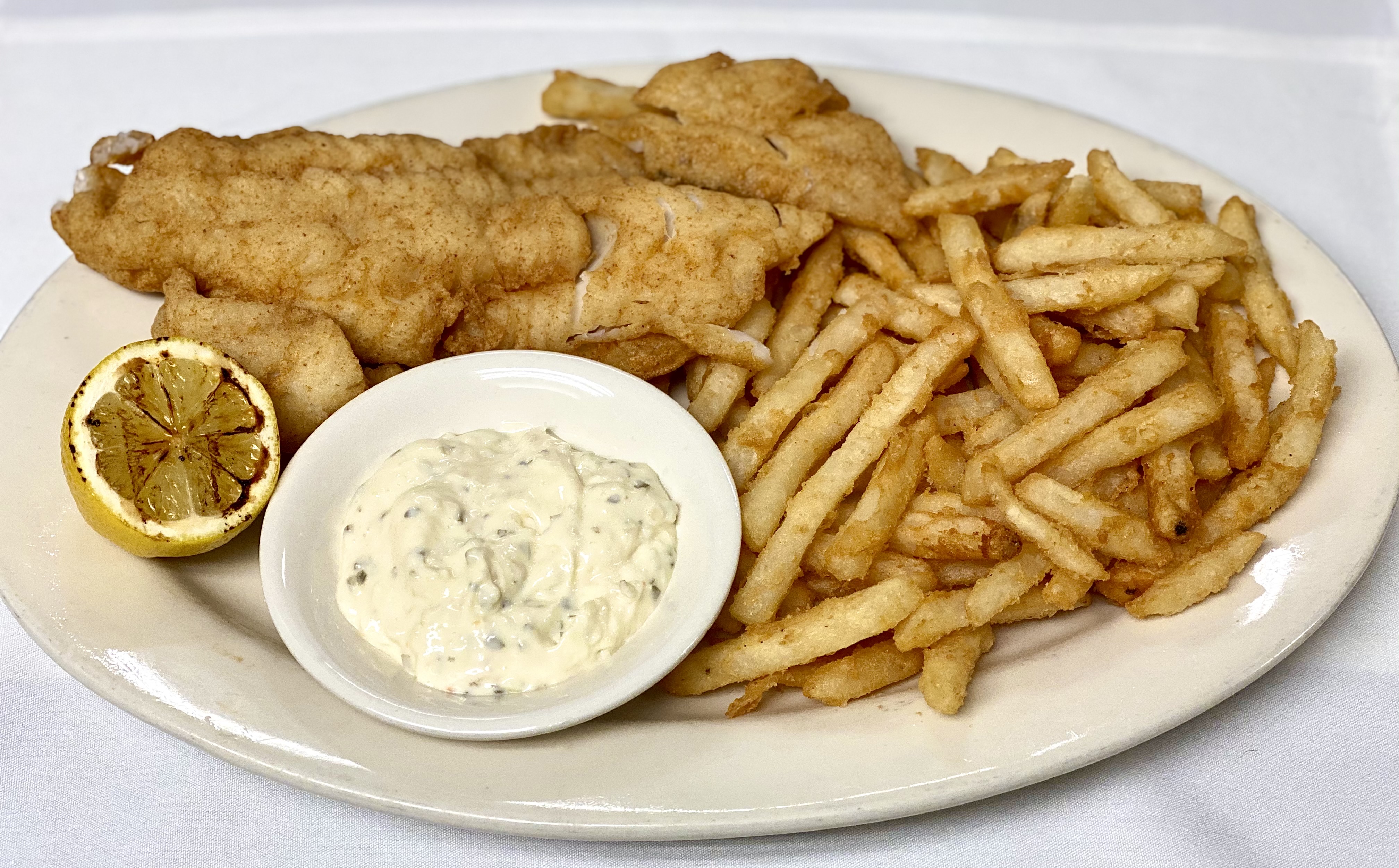 Order Fish and Chips food online from Calabria Ristorante store, Millbury on bringmethat.com