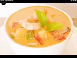 Order C5. Pineapple Curry food online from Teya Thai Restaurant store, Valley Village on bringmethat.com