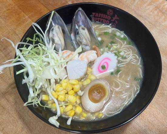 Order Seafood Miso Ramen Noodle Soup food online from Taisho Bistro Japanese store, Henrietta on bringmethat.com