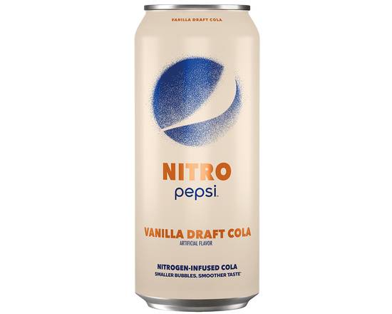 Order Pepsi Nitro Vanilla Can 13.65oz food online from Extra Mile 2047 store, Fairfield on bringmethat.com