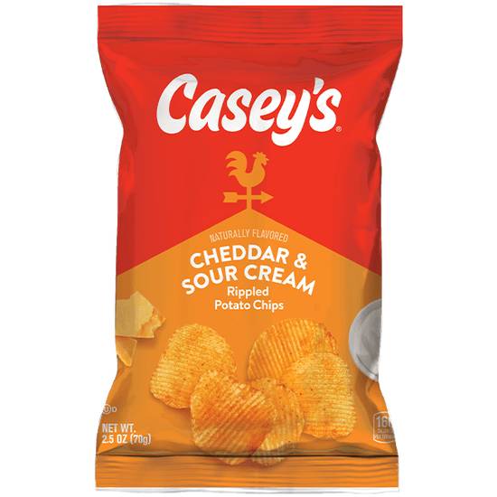 Order Casey's Cheddar & Sour Cream Chips 2.5oz food online from Casey's General Store store, Bethalto on bringmethat.com