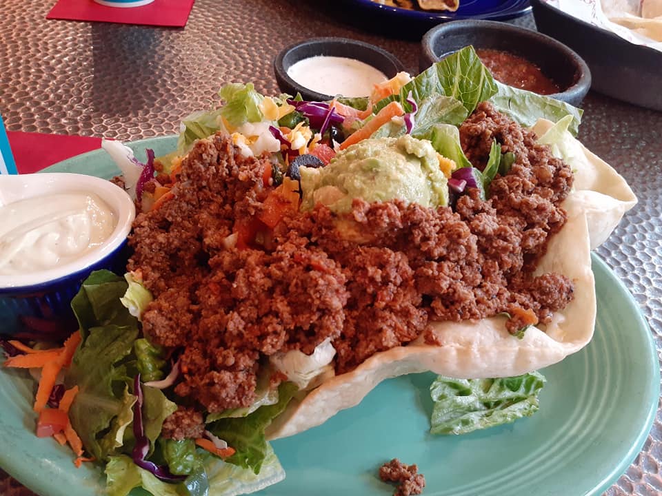 Order Taco Salad food online from Vaqueros Cafe & Cantina store, Austin on bringmethat.com