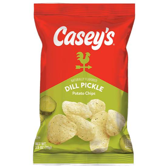 Order Casey's Dill Pickle Chips 2.5oz food online from Casey's store, Owasso on bringmethat.com