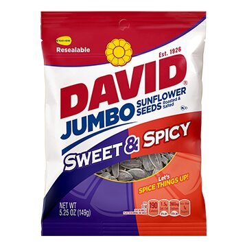 Order David Sweet & Spicy Seeds 5.25oz food online from Sheetz store, Pittsburgh on bringmethat.com