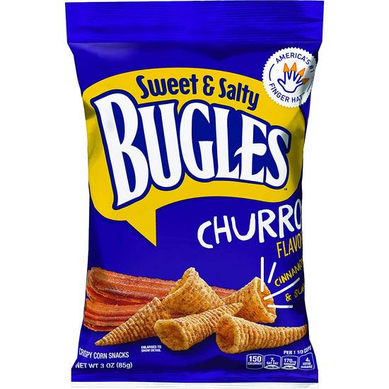 Order Bugles Corn Snacks, Sweet and Salty Churro food online from Exxon Food Mart store, Port Huron on bringmethat.com