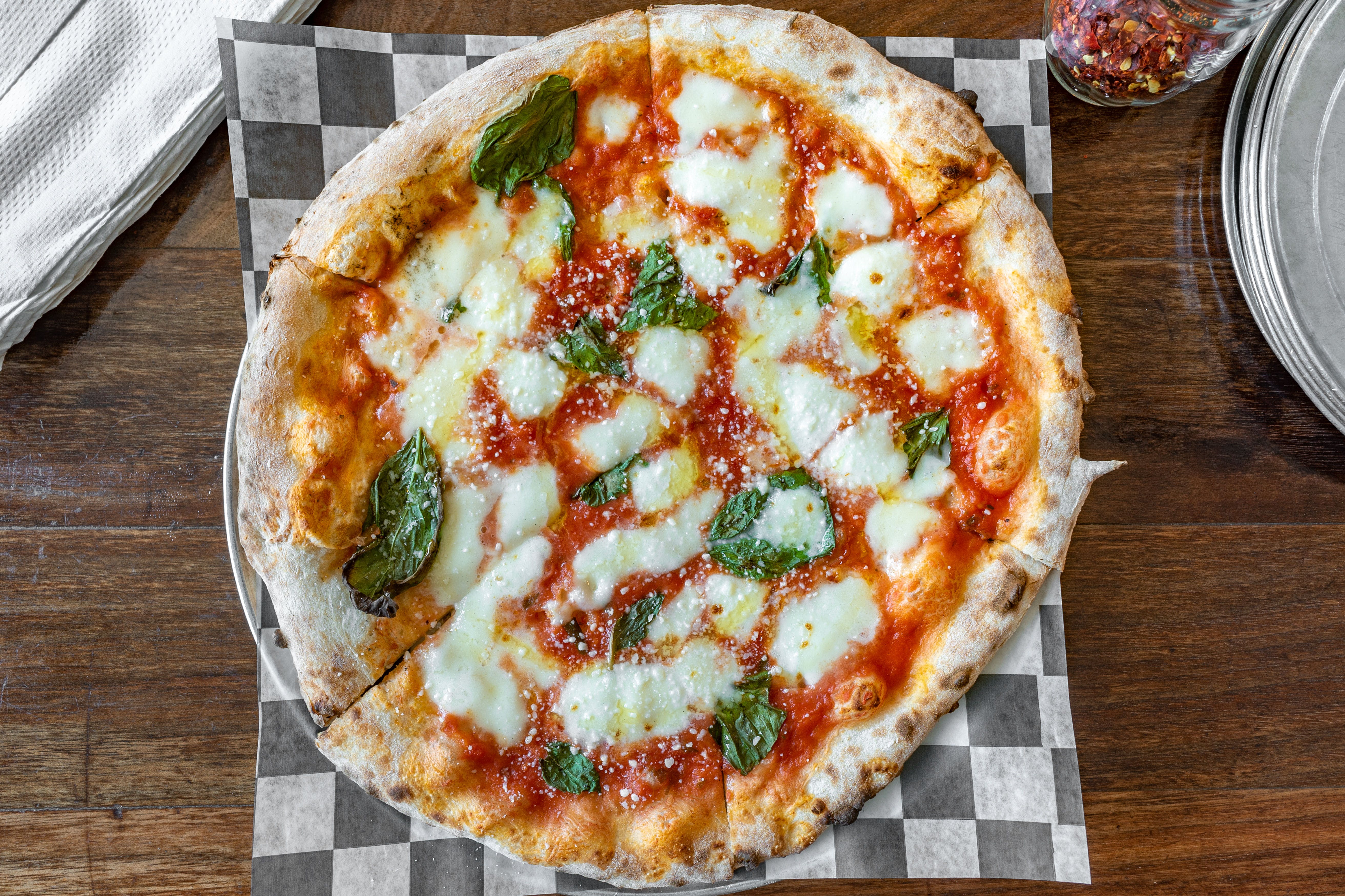Order Margherita Pizza - 12'' (6 Slices) food online from Citizen Pie store, Cleveland on bringmethat.com