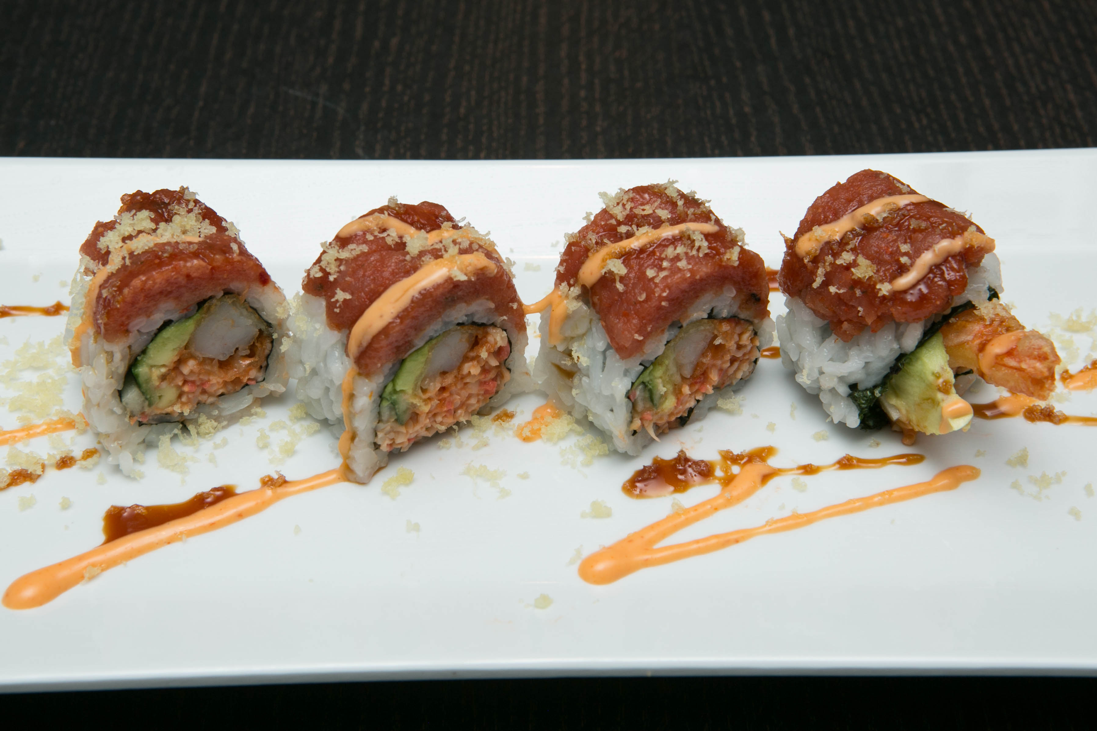 Order R18. In-N-Out Spicy food online from Ayce Sushi Hb store, Huntington Beach on bringmethat.com